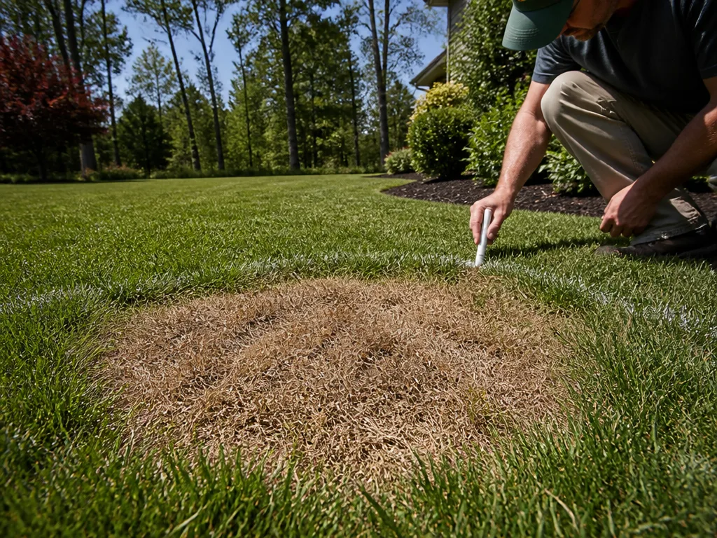 Identifying a common lawn issue: brown patch indicators