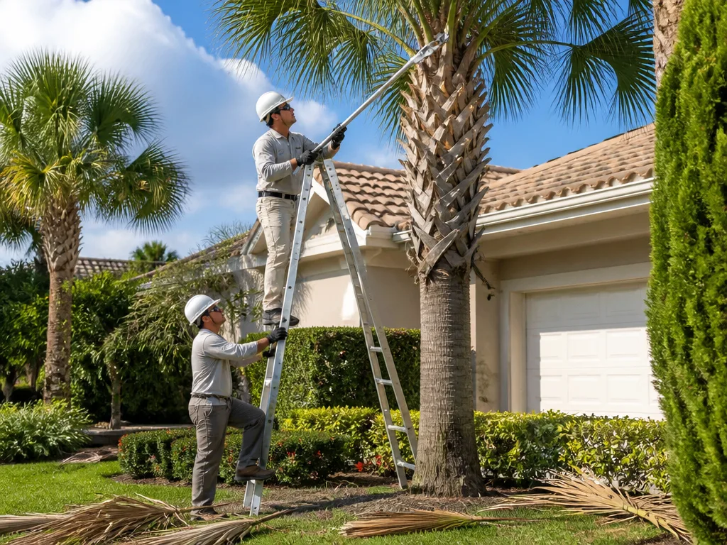Palm Tree Trimming